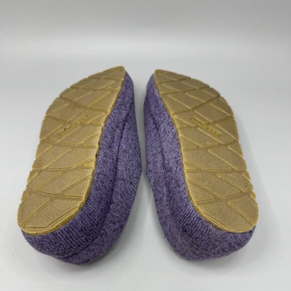 LL Bean Women's Sweater Fleece Slipper Scuff Slip on Purple Size 8 - Picture 8 of 9